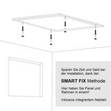 LED Panel SLIM, Aufbaupanel, UGR<19, 120x30 cm, 30 W, 3300 lm, 4000 K - Lichttechnik24.de