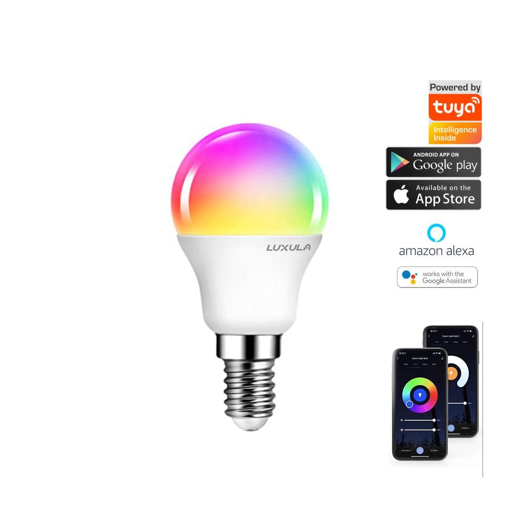 Ampoule LED intelligente G45 E14 5W WIFI RGB + CCT(3000K-6500K