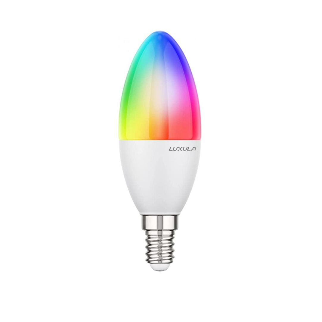 LED RGB+CCT Leuchtmittel, E14, 5W, 464lm, SMART, Tuya App steuerbar, Kerze  –
