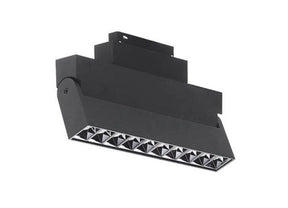 LED-Schienenleuchte, 10 Spots, magnetisch, 20 W, 24°, 1600 lm, 4000 K, schwarz, schwenkbar.