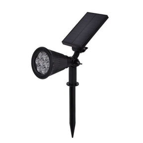 LED Solar-Gartenspot, mit Spieß, 1,5 W, 6000 K, schwarz.