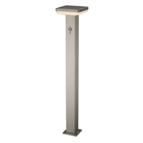 LED-Solarleuchte, Sockelwegeleuchte, 4,4 W, Bewegungsmelder, eckig.
