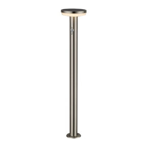 LED-Solarleuchte, Sockelwegeleuchte, 4,4 W, Bewegungsmelder, rund.