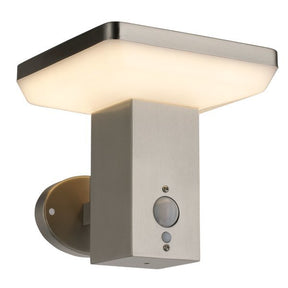 LED-Solarleuchte, Wandleuchte, 4,4 W, Bewegungsmelder, eckig.