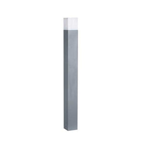 LED Standleuchte für den Außenbereich, IP54, 100 cm, für E27-Leuchtmittel, grau.