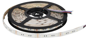 LED-Streifen, RGB und neutralweißes Licht, 5 Meter Länge, IP54, 60LED/m, 12 V, 10 mm.