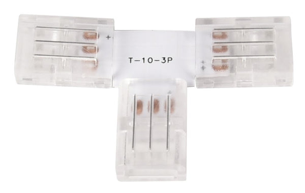 LED-Streifen Verbinder, T-förmig, 2 polig, für 10 mm LED-Streifen geeignet  –