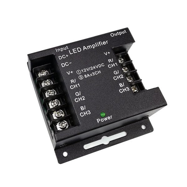 LED STRIP RGB AMPLIFIER, IRON SHELL | Lichttechnik24.de