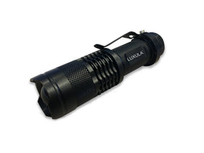 LED-Taschenlampe, Mini, 300 lm, Zoom, 3 Modi.