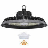 LED-UFO-HighBay SENSOR, 200 W, 150lm/W, 4000 K, IP65, IK08, MOSO Driver, Philips LED, 90° - Lichttechnik24.de