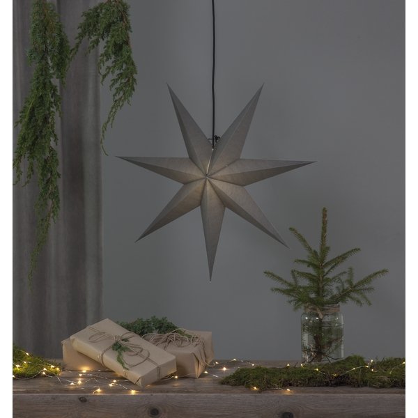 Moderner Weihnachtsstern, anthrazit Moderner Weihnachtsstern, anthrazit,  E14 SockelDieser dekorative dunkelgraue Weihnachtsstern eignet sich perfekt  zur Dekoration Ihrer Fenster. Dank einer Kabellänge von 3,5 Metern lässt  sich dieser Weihnachtsstern 