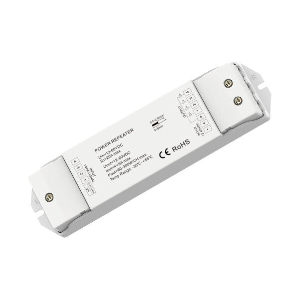 Power Repeater für LED Streifen, 12-60VDC  Lichttechnik24.de.