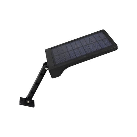Solar-Wandleuchte mit PIR-Sensor, 8 Stunden Lichtzeit, IP44-geschützt und in kaltweiß.