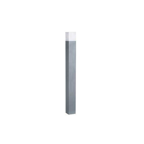 Standleuchte für den Außenbereich, 80 cm, für E27-Leuchtmittel, grau.