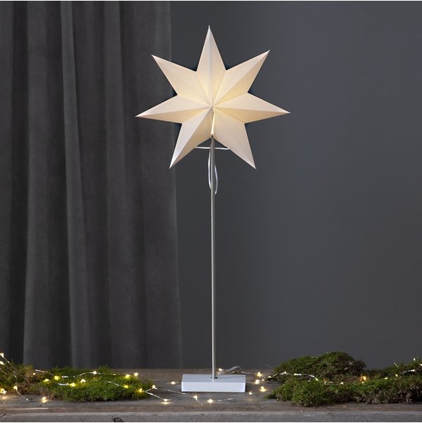 Stehender Weihnachtsstern beleuchet Ihre Fensterbänke –